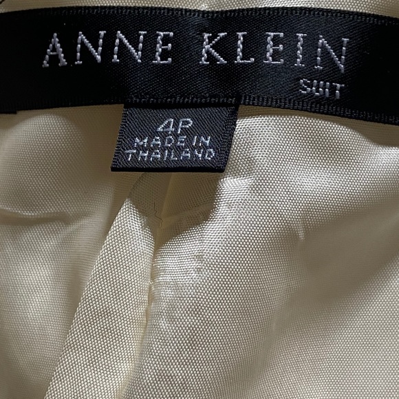 Vintage Anne Klein Tweed-Like 2pc Suit - Size 4P - Picture 9 of 11